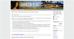 Desktop Screenshot of kauai-rentals-blog.allure-kauai.com